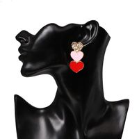 Womens Heart-shaped Oil Dropper Earrings Nhjj133891 main image 6