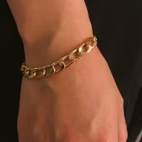 Retro Fashion Wild Personality Exaggerated Thick Chain Adjustable Bracelet Nhxr133917 main image 3