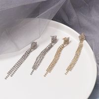 Temperament Long Luxury Full Tassel Alloy Earrings Nhjj133939 main image 1