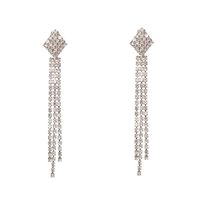 52038 Longue De Luxe Pleine Strass Gland De Haute Qualité Boucles D'oreilles De Femmes Élégant Coréenne Exagérée Boucles D'oreilles Boucles D'oreilles main image 7