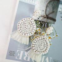 Jujia Neue Europäische Und Amerikanische Koreanische Version Von Reis Perlen Geometrische Ohrringe Übertrieben Bekannte Ohrringe Damen Ohrringe Grenz Überschreitend main image 5