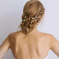 Fashion Alloy-plated Beads Clip Hairpin Nhot134004 main image 1