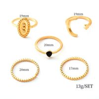 مجموعة مجوهرات أوروبية وأمريكية عابرة للحدود Moon Star Ring 5 مجموعات من مجموعة Mingyuan Street Jewelry Jewelry Jewelry Fei main image 6