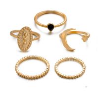 مجموعة مجوهرات أوروبية وأمريكية عابرة للحدود Moon Star Ring 5 مجموعات من مجموعة Mingyuan Street Jewelry Jewelry Jewelry Fei main image 7