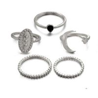 مجموعة مجوهرات أوروبية وأمريكية عابرة للحدود Moon Star Ring 5 مجموعات من مجموعة Mingyuan Street Jewelry Jewelry Jewelry Fei main image 8