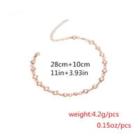 Simple Copper Bead Imitated Crystal Multi-layer Set Necklace Nhxr134041 main image 7