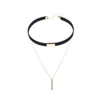 Simple Retro Metal Glossy Multi-layer Element Necklace Nhxr134051 main image 7