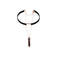 Simple Retro Metal Glossy Multi-layer Element Necklace Nhxr134051 main image 13