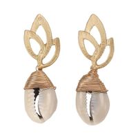 Fashion Women Shell Alloy Earrings Nhjq133800 sku image 1