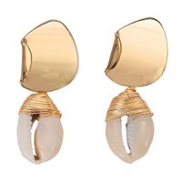 Fashion Women Shell Alloy Earrings Nhjq133800 sku image 4