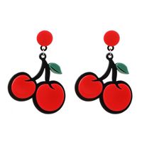 Fashion Women Cherry Peach Banana Fruit Earrings Nhjj133806 sku image 3