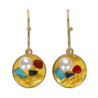 Fashion Womens Beads Alloy Geometry Earrings Nhjq133807 sku image 3