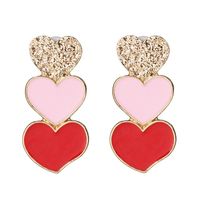 Womens Heart-shaped Oil Dropper Earrings Nhjj133891 sku image 1