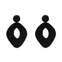 Simple Handmade Beaded Rice Earrings Nhjj133895 sku image 1