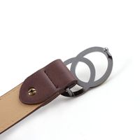 Fashion Woman Leather Metal Double Buckle Belt Strap For Dress Jeans Nhpo134073 main image 4