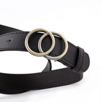 Fashion Woman Leather Metal Double Buckle Belt Strap For Dress Jeans Nhpo134073 main image 5