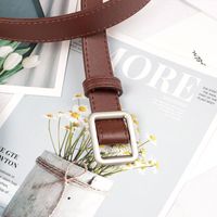 Fashion Woman Leather Metal Buckle Belt Strap For Dress Jeans Nhpo134085 main image 3