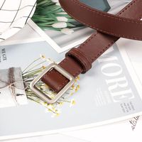 Fashion Woman Leather Metal Buckle Belt Strap For Dress Jeans Nhpo134085 main image 4