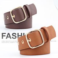Fashion Woman Leather Metal Buckle Belt Strap For Dress Jeans Nhpo134094 main image 2
