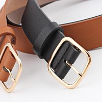 Fashion Woman Leather Metal Buckle Belt Strap For Dress Jeans Nhpo134094 main image 5