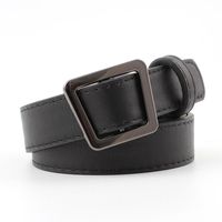 Fashion Woman Leather Metal Smooth Buckle Belt Strap For Dress Jeans Nhpo134100 main image 1