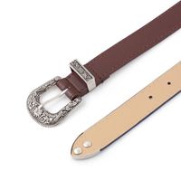 Fashion Woman Leather Metal Buckle Carved Belt Strap For Dress Jeans Nhpo134109 main image 5