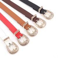 Fashion Retro Woman Leather Metal Buckle Belt Strap For Dress Jeans Nhpo134118 main image 3