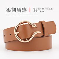 Fashion Woman Leather Metal Buckle Belt Strap For Dress Jeans Nhpo134126 main image 3