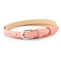 Fashion Woman Faux Leather Metal Thin Belt Strap For Dress Jeans Candy Color Nhpo134156 main image 6