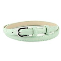 Fashion Woman Faux Leather Metal Thin Belt Strap For Dress Jeans Candy Color Nhpo134156 main image 7