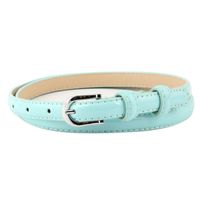 Fashion Woman Faux Leather Metal Thin Belt Strap For Dress Jeans Candy Color Nhpo134156 main image 11