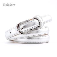 Fashion Woman Faux Leather Metal Thin Belt Strap For Dress Jeans Candy Color Nhpo134156 main image 9