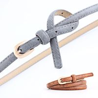 Fashion Woman Faux Leather Metal Buckle Thin Belt Strap For Jeans Dress Multicolor Nhpo134166 main image 4
