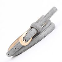 Fashion Woman Faux Leather Metal Buckle Thin Belt Strap For Jeans Dress Multicolor Nhpo134166 main image 9