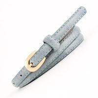 Fashion Woman Faux Leather Metal Buckle Thin Belt Strap For Jeans Dress Multicolor Nhpo134166 main image 13