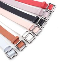 Fashion Woman Faux Leather Beads Buckle Belt Strap For Jeans Dress Multicolor Nhpo134173 main image 3