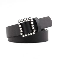 Fashion Woman Faux Leather Beads Buckle Belt Strap For Jeans Dress Multicolor Nhpo134173 main image 12