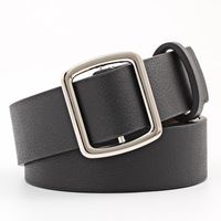 Fashion Woman Imitation Leather Smooth Buckle Belt Strap For Jeans Dress Multicolor Nhpo134178 main image 1