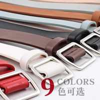 Fashion Woman Imitation Leather Smooth Buckle Belt Strap For Jeans Dress Multicolor Nhpo134178 main image 4