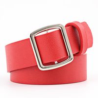 Fashion Woman Imitation Leather Smooth Buckle Belt Strap For Jeans Dress Multicolor Nhpo134178 main image 8