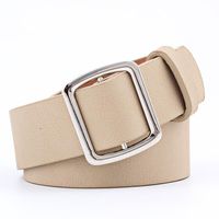Fashion Woman Imitation Leather Smooth Buckle Belt Strap For Jeans Dress Multicolor Nhpo134178 main image 11