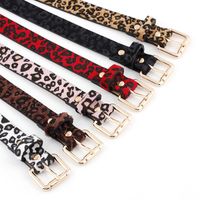 Fashion Woman Imitation Leather Leopard Metal Buckle Belt Strap For Jeans Dress Multicolor Nhpo134184 main image 3
