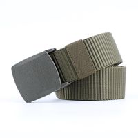 Fashion Men Canvas Smooth Buckle Thin Belt Strap For Pants Multicolor Nhpo134189 main image 7