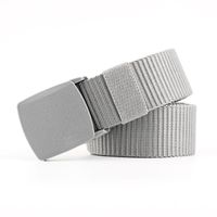 Fashion Men Canvas Smooth Buckle Thin Belt Strap For Pants Multicolor Nhpo134189 main image 9