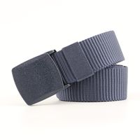 Fashion Men Canvas Smooth Buckle Thin Belt Strap For Pants Multicolor Nhpo134189 main image 8