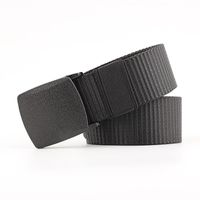 Fashion Men Canvas Smooth Buckle Thin Belt Strap For Pants Multicolor Nhpo134189 main image 11