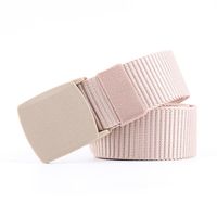 Fashion Men Canvas Smooth Buckle Thin Belt Strap For Pants Multicolor Nhpo134189 main image 12