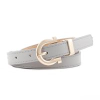 Fashion Woman Faux Leather Metal Buckle Thin Belt Strap For Jeans Dress Candy Color Nhpo134194 main image 12
