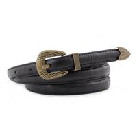 Fashion Retro Woman Imitation Leather Carved Metal Buckle Thin Belt Strap For Jeans Dress Multicolor Nhpo134199 main image 10