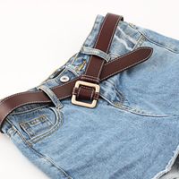Fashion Woman Leather Metal Buckle Belt Strap For Jeans Dress Multicolor Nhpo134206 main image 3
